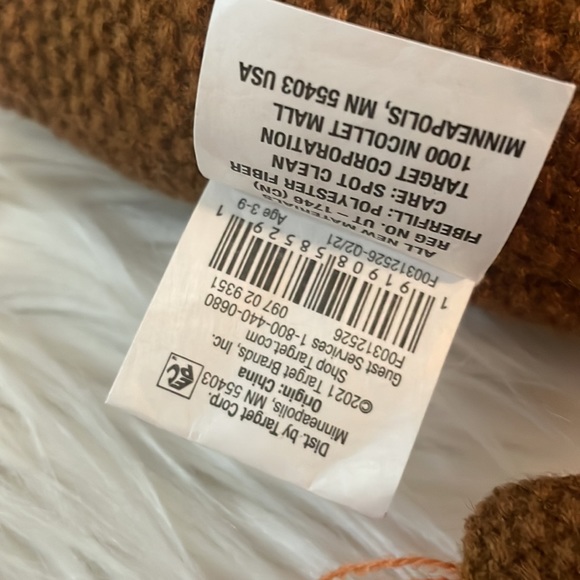 NEW WITH TAGS! Christian Robinson Wooly Mammoth Figural Pillow Stuffed Animal - Picture 7 of 9